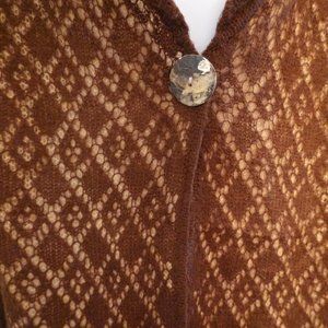 NWT Vintage Cousin Johnny Long Sweater Jacket Shawl Collar Large (Host Pick)